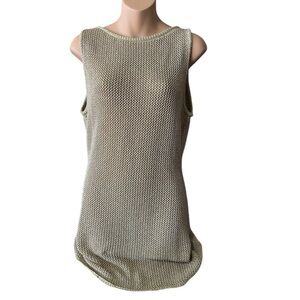 Runaway The Label Ariya Sleeveless Mini Gold Dress w/ Seashell Charms